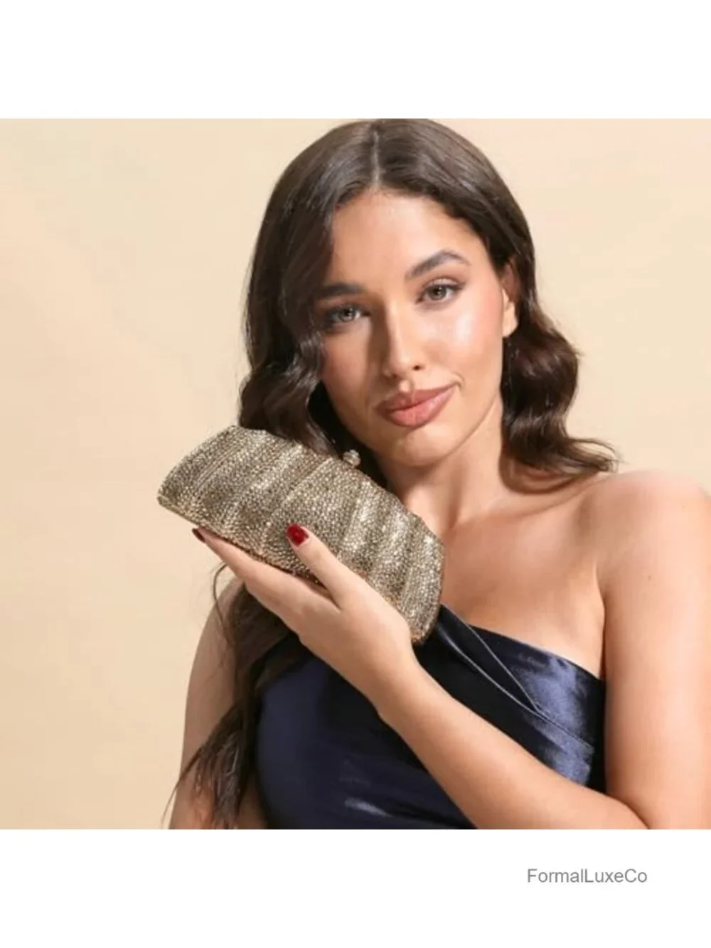 Crystal Clutch Evening Bag Rhinestone Clutch Purse Formal Wedding Bridal